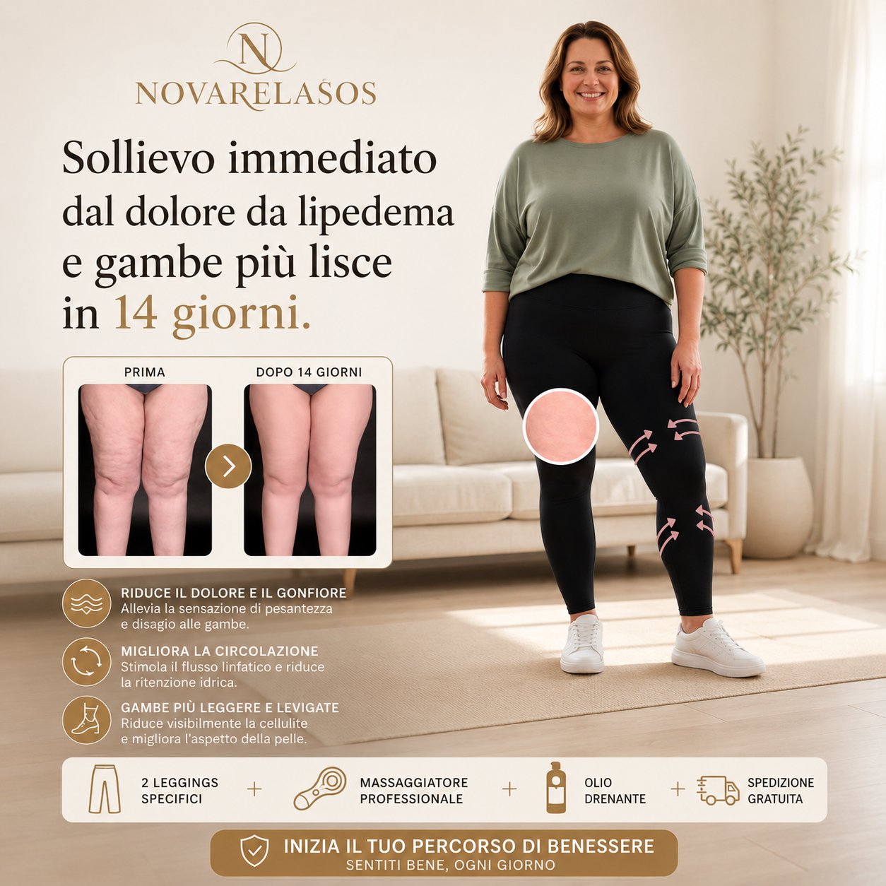 Leggings 3D Novarelasos™ – Scolpisci la tua silhouette ogni giorno